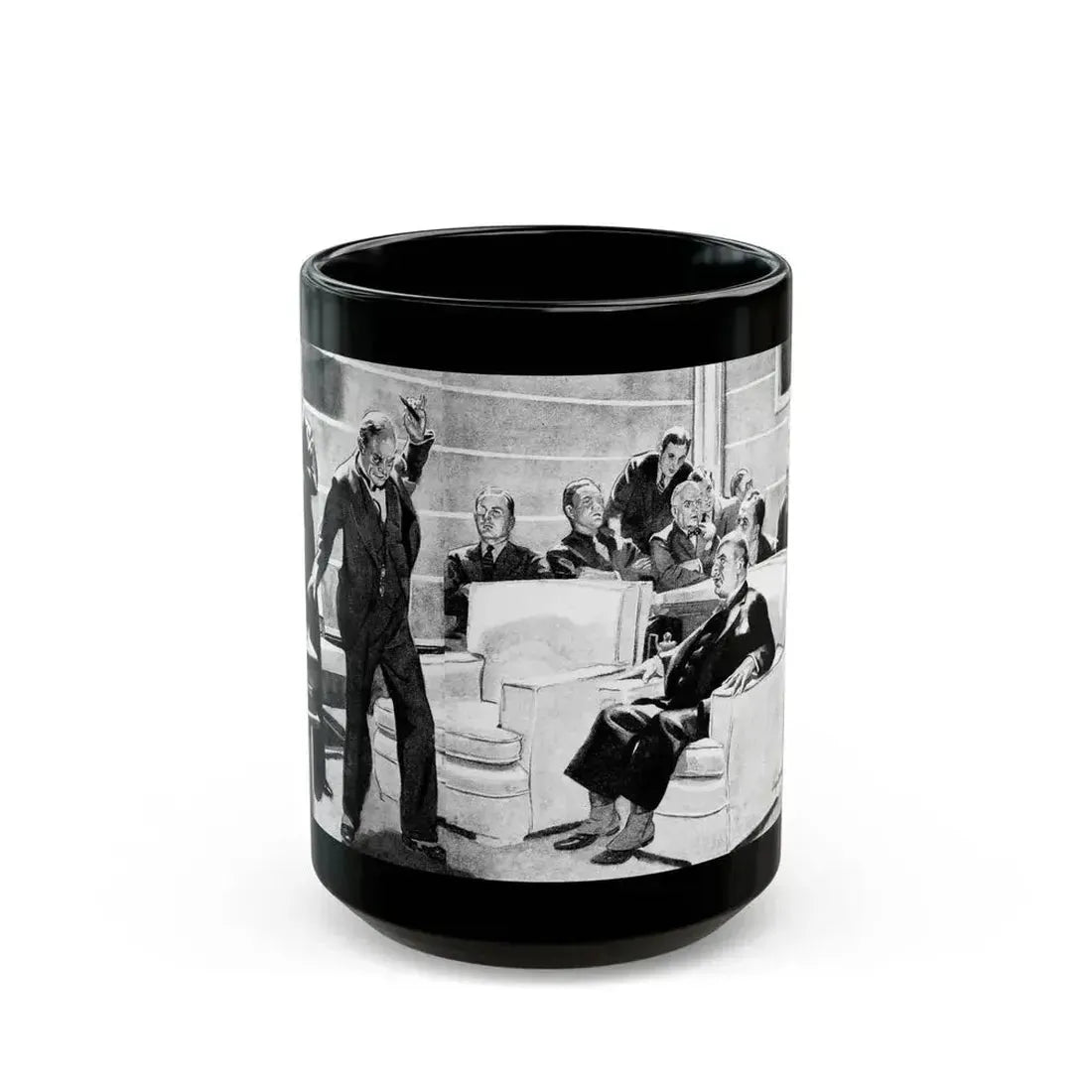 But the Melody Lingers On, Liberty magazine, November 21, 1936 - Black Coffee Mug 15oz - Go Mug Yourself