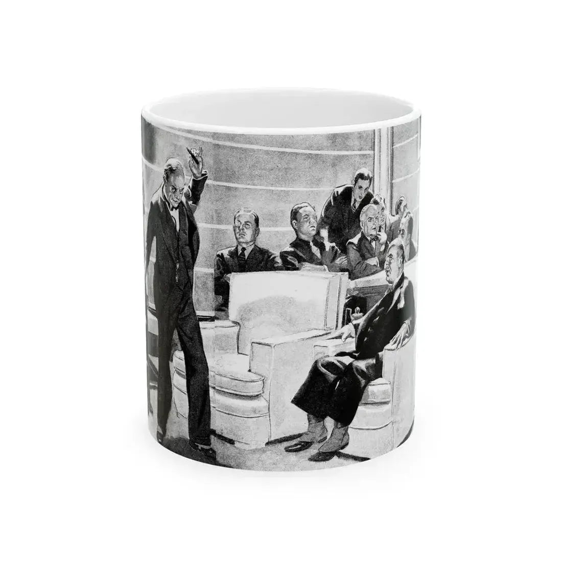But the Melody Lingers On, Liberty magazine, November 21, 1936 - White Coffee Mug 11oz - Go Mug Yourself