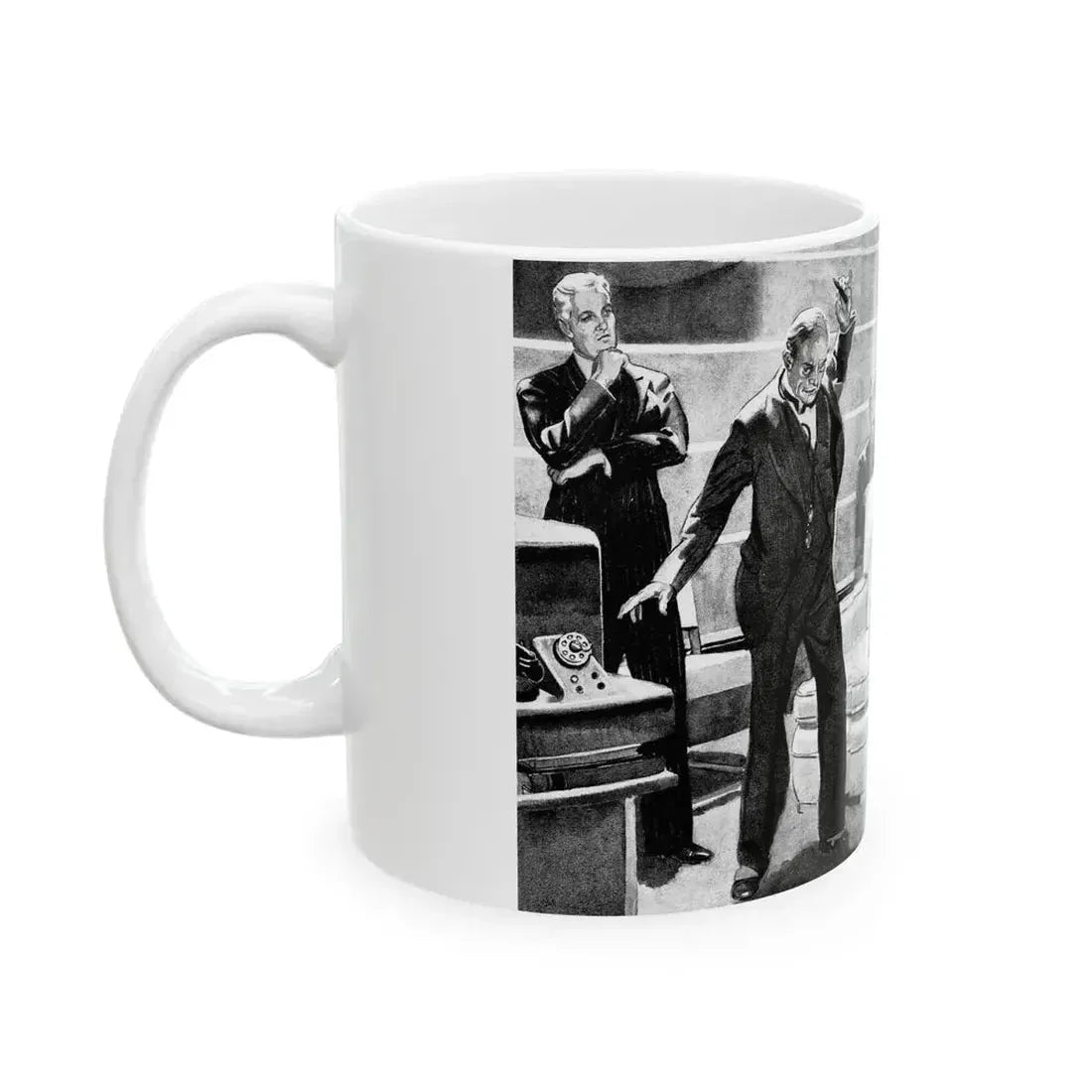 But the Melody Lingers On, Liberty magazine, November 21, 1936 - White Coffee Mug - Go Mug Yourself