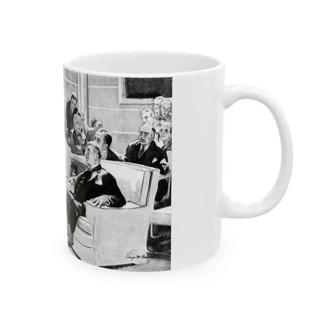 But the Melody Lingers On, Liberty magazine, November 21, 1936 - White Coffee Mug - Go Mug Yourself
