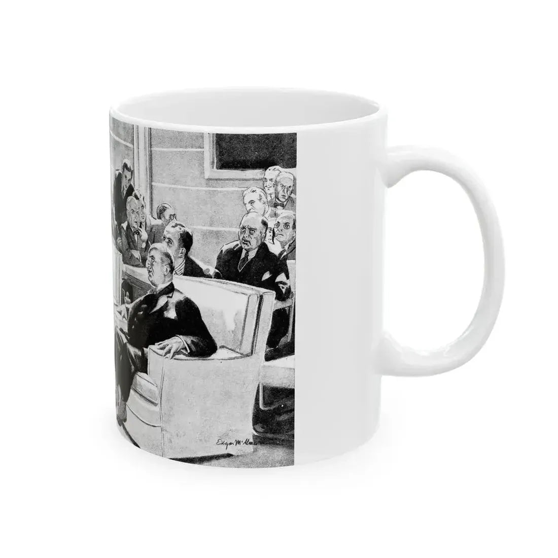 But the Melody Lingers On, Liberty magazine, November 21, 1936 - White Coffee Mug - Go Mug Yourself