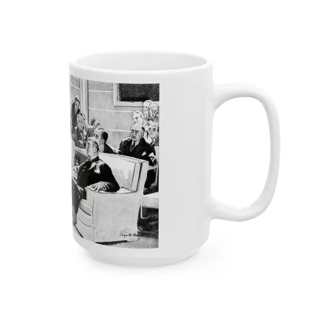 But the Melody Lingers On, Liberty magazine, November 21, 1936 - White Coffee Mug - Go Mug Yourself