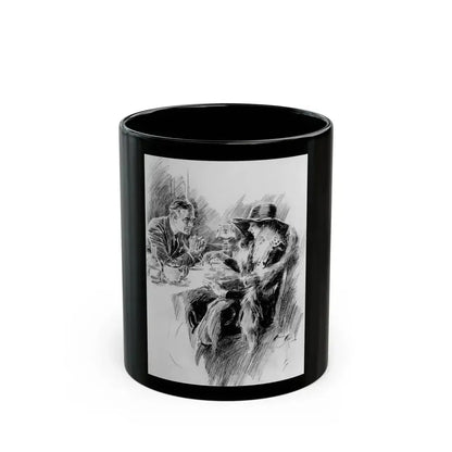 But You Could Go into His Arms, interior magazine illustration - Black Coffee Mug 11oz - Go Mug Yourself