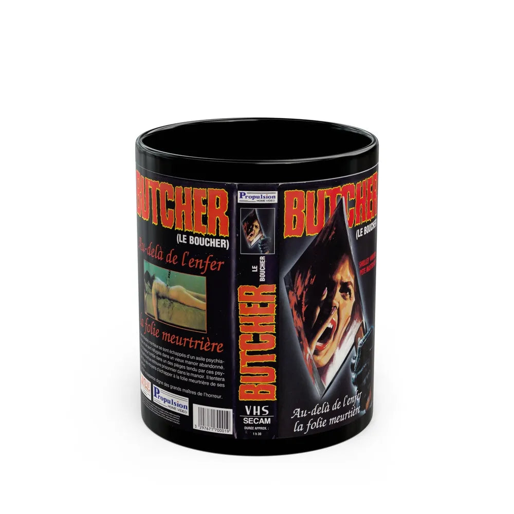 BUTCHER (VHS COVER) - Black Coffee Mug-11oz-Go Mug Yourself