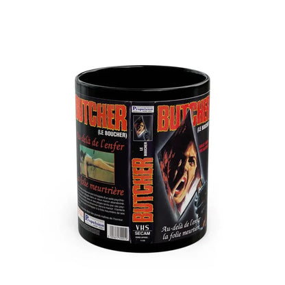 BUTCHER (VHS COVER) - Black Coffee Mug 11oz - Go Mug Yourself