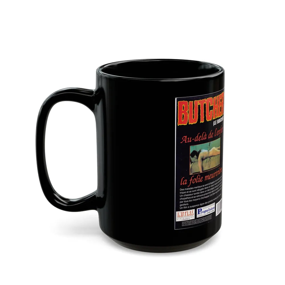 BUTCHER (VHS COVER) - Black Coffee Mug-Go Mug Yourself