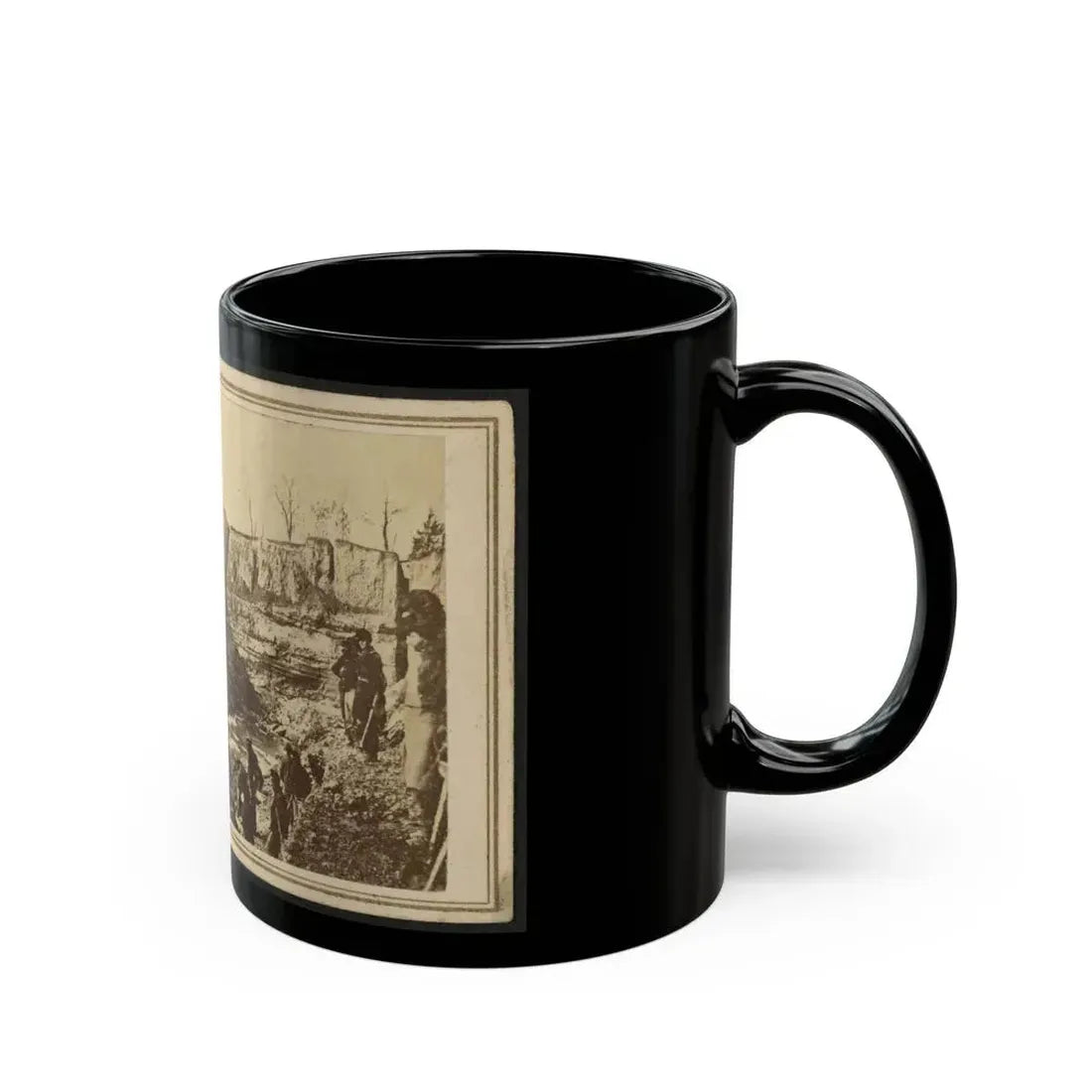 Butler's Dutch Gap Canal, James River, Virginia (U.S. Civil War) Black Coffee Mug - Go Mug Yourself