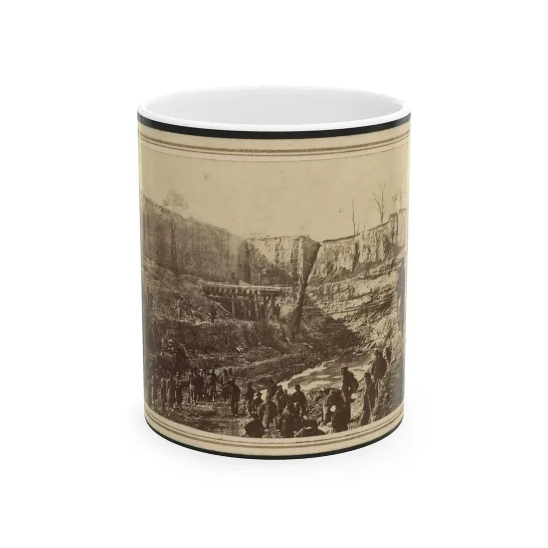 Butler's Dutch Gap Canal, James River, Virginia (U.S. Civil War) White Coffee Mug 11oz - Go Mug Yourself