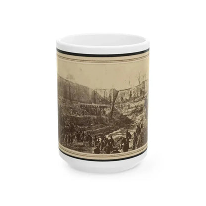 Butler's Dutch Gap Canal, James River, Virginia (U.S. Civil War) White Coffee Mug 15oz - Go Mug Yourself