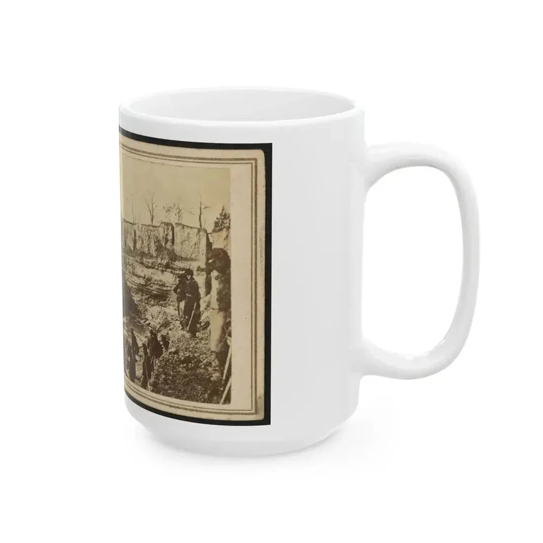 Butler's Dutch Gap Canal, James River, Virginia (U.S. Civil War) White Coffee Mug - Go Mug Yourself
