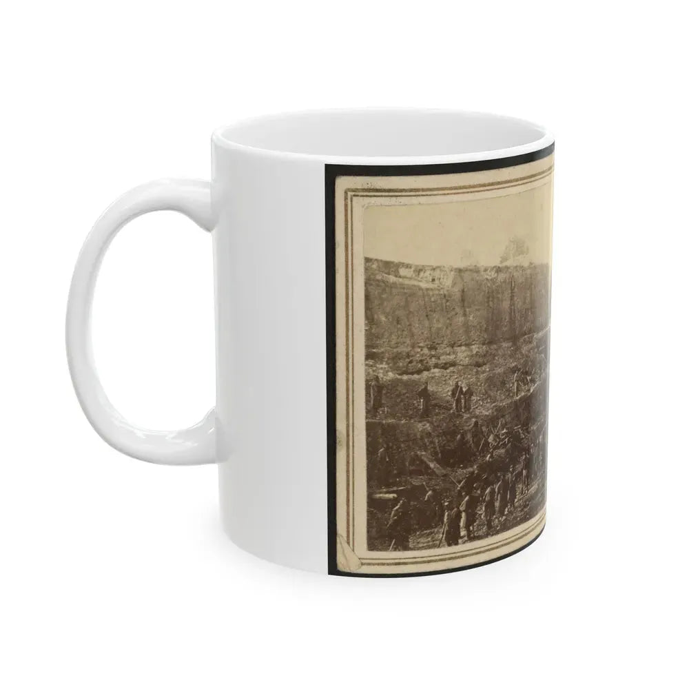 Butler's Dutch Gap Canal, James River, Virginia (U.S. Civil War) White Coffee Mug - Go Mug Yourself