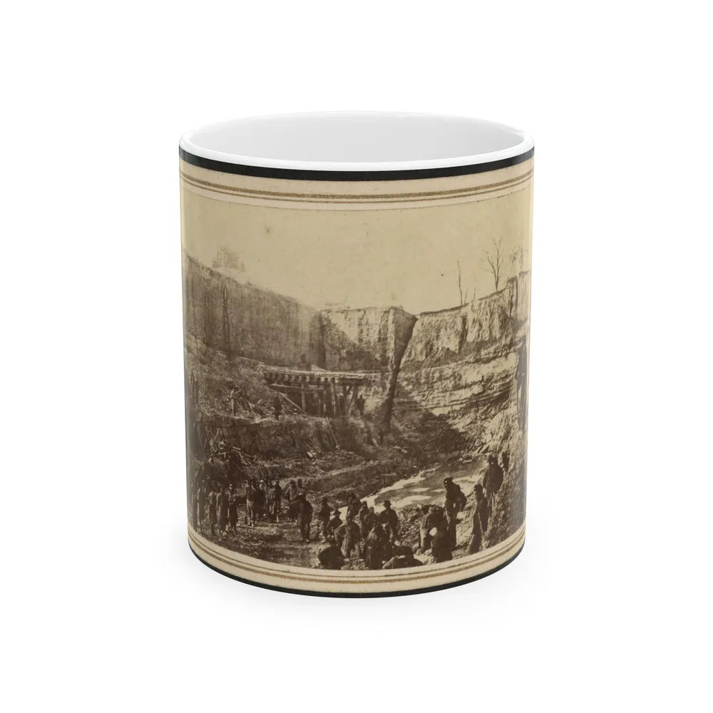 Butler's Dutch Gap Canal, James River, Virginia (U.S. Civil War) White Coffee Mug-11oz-Go Mug Yourself