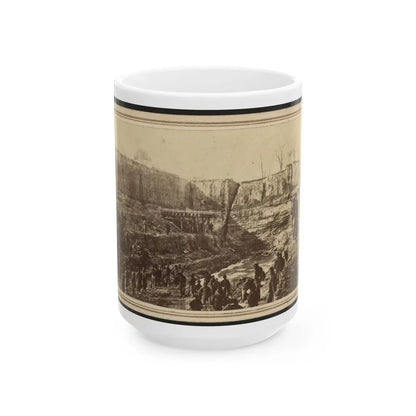 Butler's Dutch Gap Canal, James River, Virginia (U.S. Civil War) White Coffee Mug-15oz-Go Mug Yourself