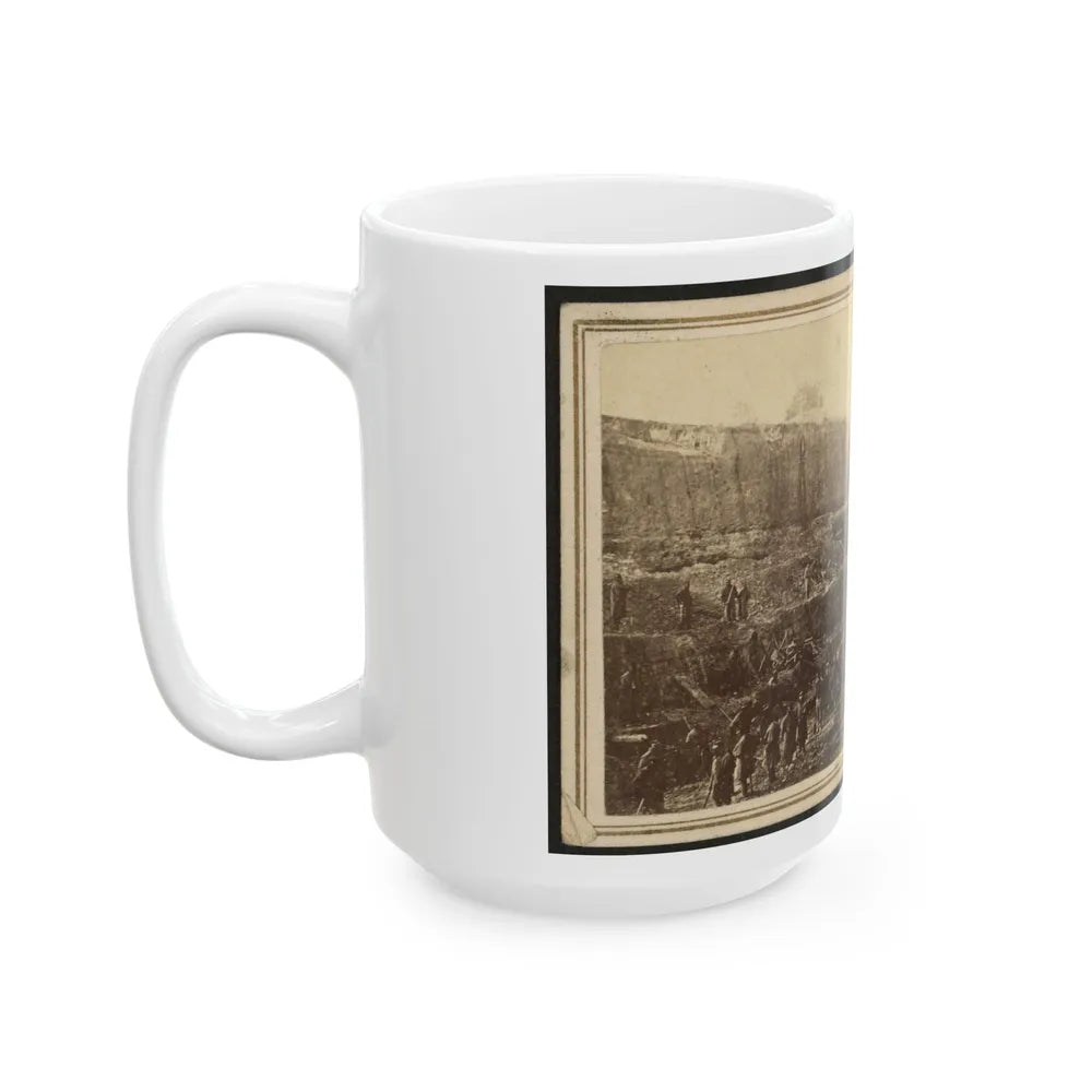 Butler's Dutch Gap Canal, James River, Virginia (U.S. Civil War) White Coffee Mug-Go Mug Yourself