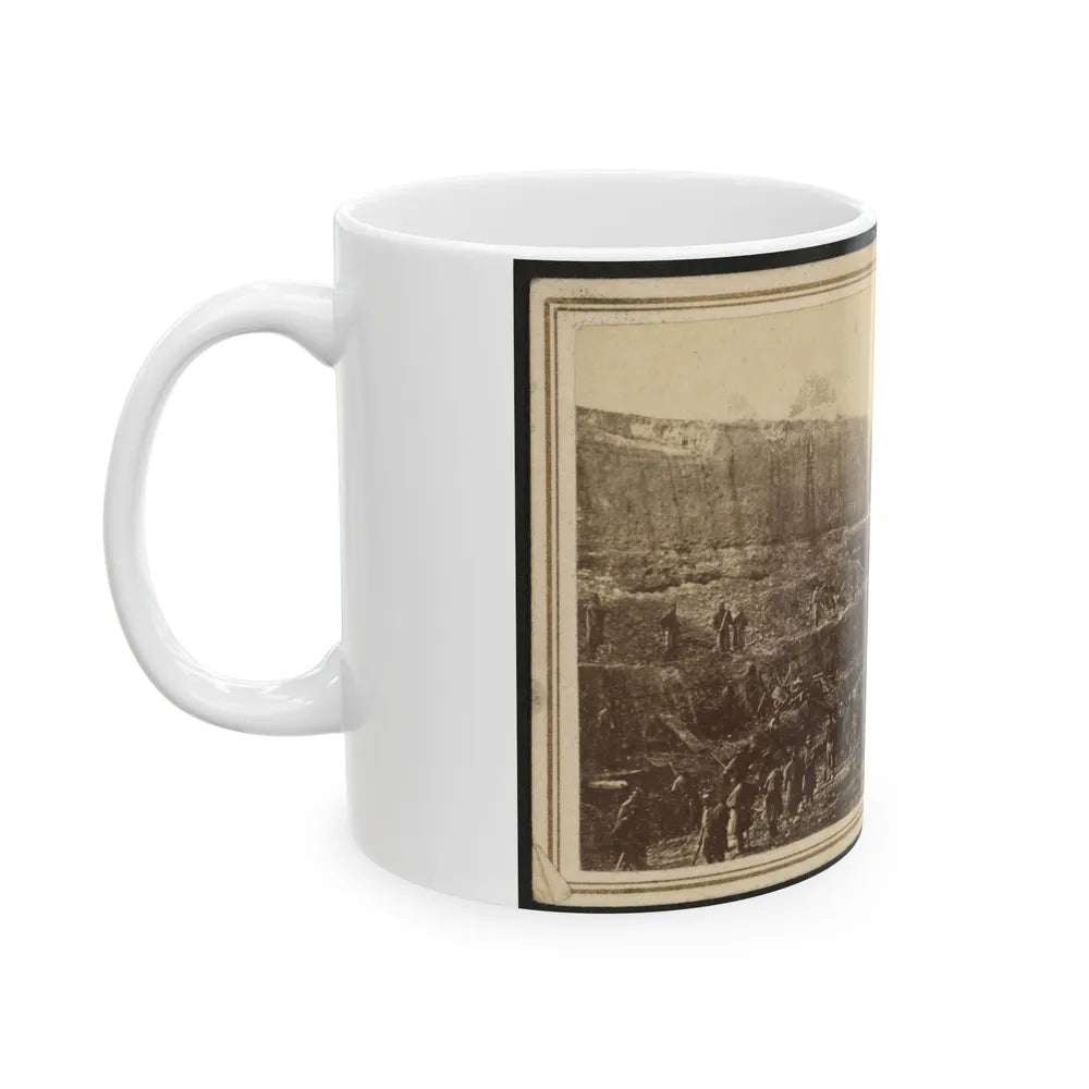 Butler's Dutch Gap Canal, James River, Virginia (U.S. Civil War) White Coffee Mug-Go Mug Yourself