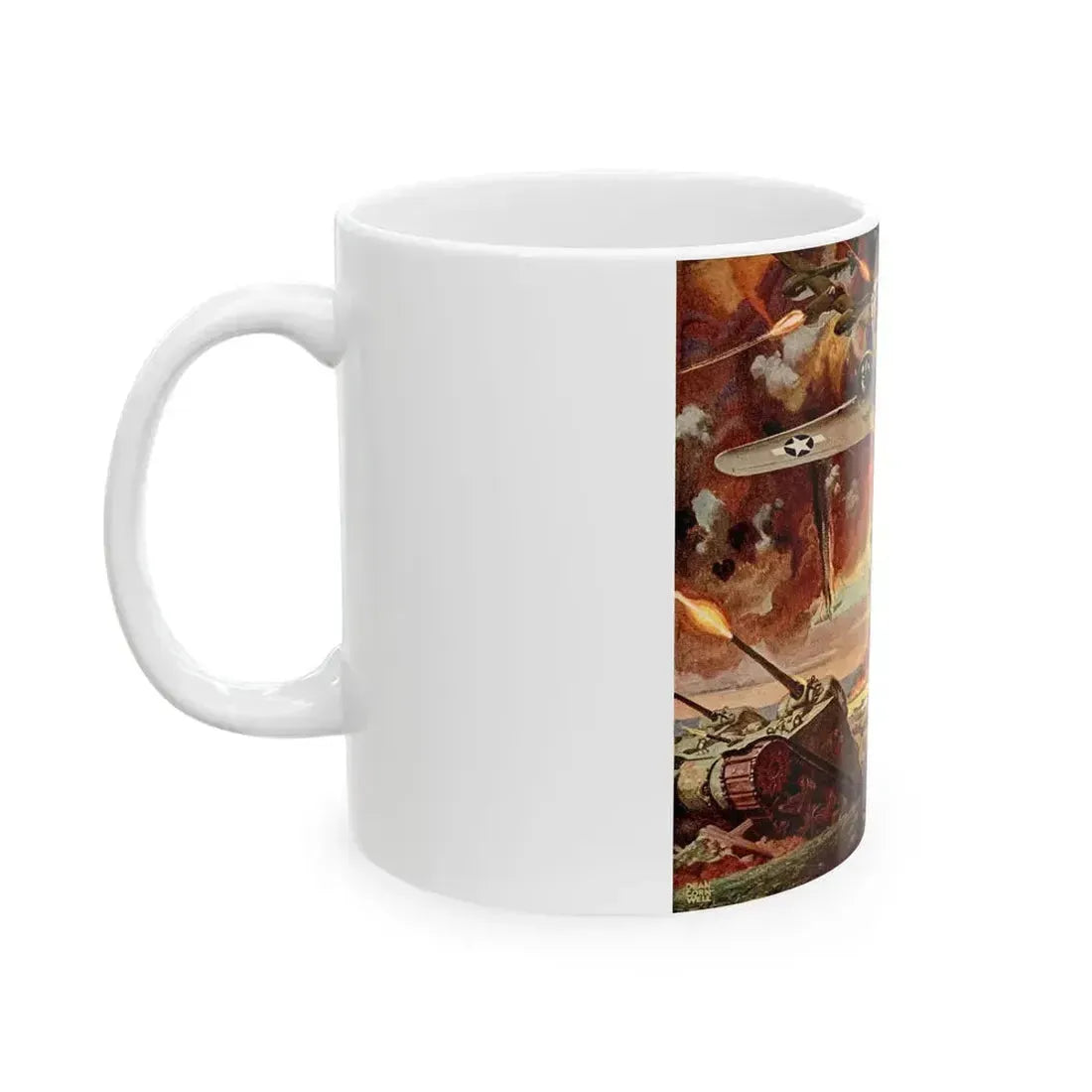 Buy War Bonds Today adv, The Saturday Evening Post, February 5, 1944 - White Coffee Mug - Go Mug Yourself