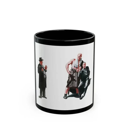 Buzz Meets a Mammoth (1), The American Magazine, July 1938 - Black Coffee Mug 11oz - Go Mug Yourself
