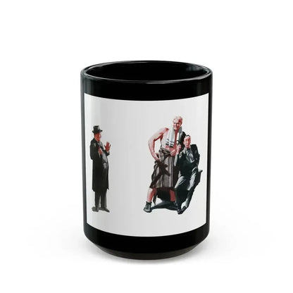 Buzz Meets a Mammoth (1), The American Magazine, July 1938 - Black Coffee Mug 15oz - Go Mug Yourself