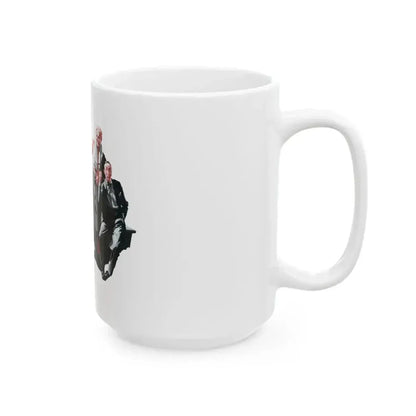 Buzz Meets a Mammoth (1), The American Magazine, July 1938 - White Coffee Mug - Go Mug Yourself