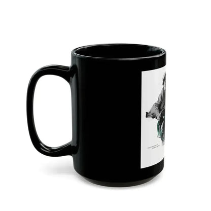 Buzz Meets a Mammoth (2), The American Magazine, July 1938 - Black Coffee Mug - Go Mug Yourself