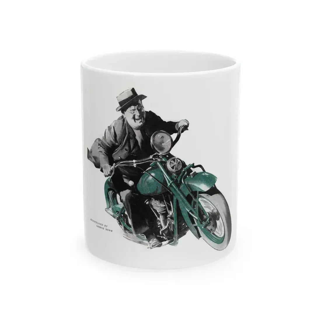 Buzz Meets a Mammoth (2), The American Magazine, July 1938 - White Coffee Mug 11oz - Go Mug Yourself