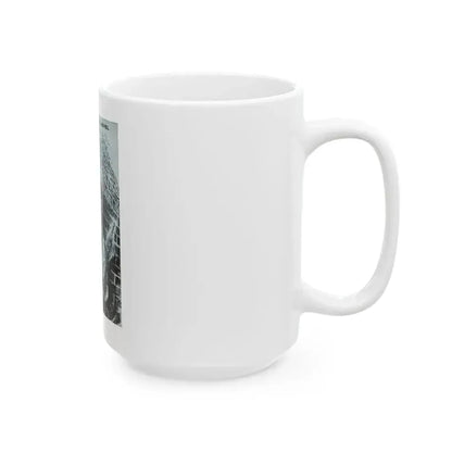 Buzz Saw, Bluebook Magazine, April 1955 - White Coffee Mug - Go Mug Yourself