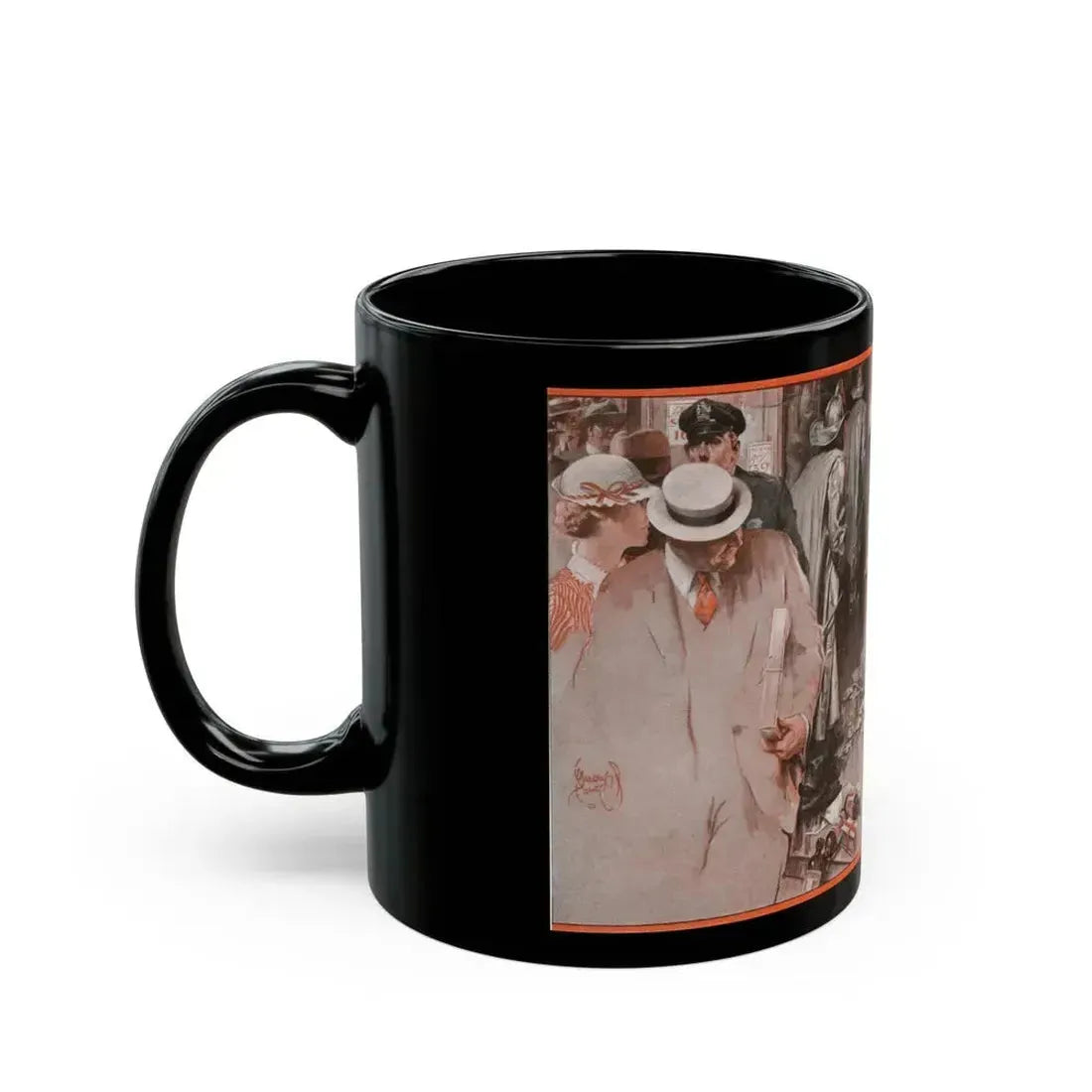 Buzz the Bullfrog (2), The American Magazine, January 1934 - Black Coffee Mug - Go Mug Yourself