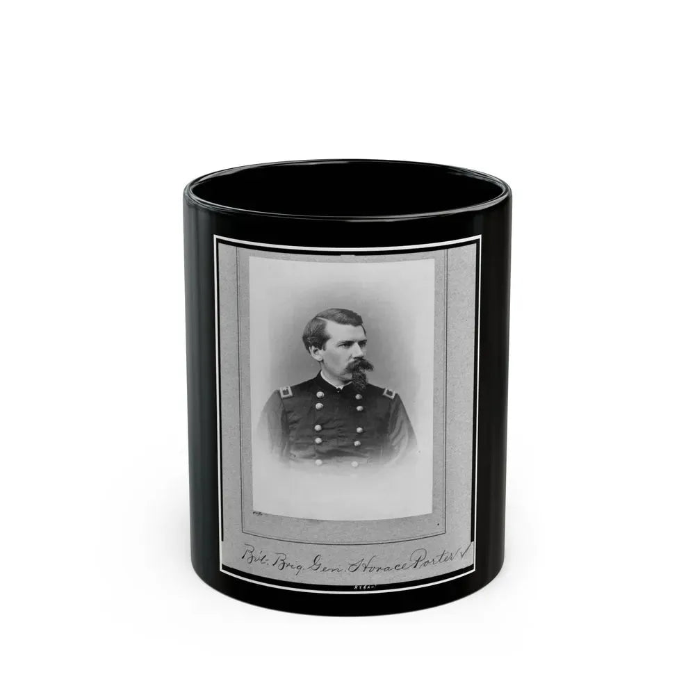 Bv't. Brig. Gen. Horace Porter, Half-Length Portrait, Facing Right (U.S. Civil War) Black Coffee Mug 11oz - Go Mug Yourself