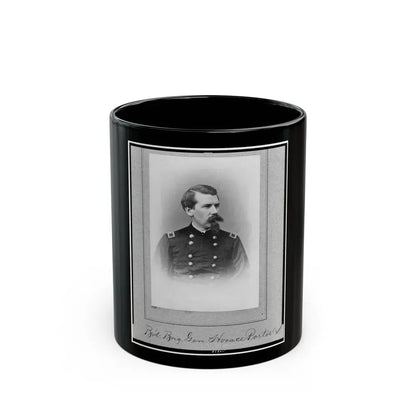 Bv't. Brig. Gen. Horace Porter, Half-Length Portrait, Facing Right (U.S. Civil War) Black Coffee Mug 11oz - Go Mug Yourself