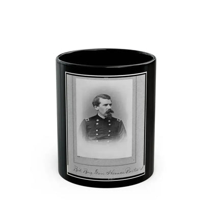 Bv't. Brig. Gen. Horace Porter, Half-Length Portrait, Facing Right (U.S. Civil War) Black Coffee Mug 11oz - Go Mug Yourself