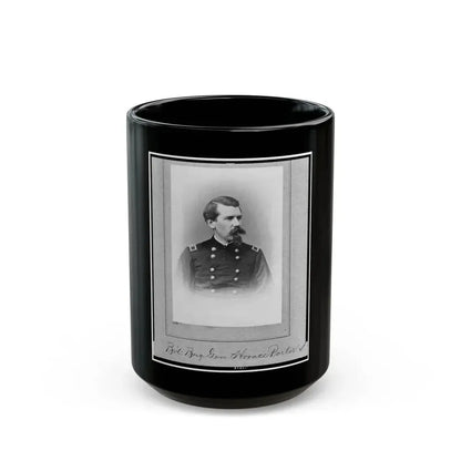 Bv't. Brig. Gen. Horace Porter, Half-Length Portrait, Facing Right (U.S. Civil War) Black Coffee Mug 15oz - Go Mug Yourself