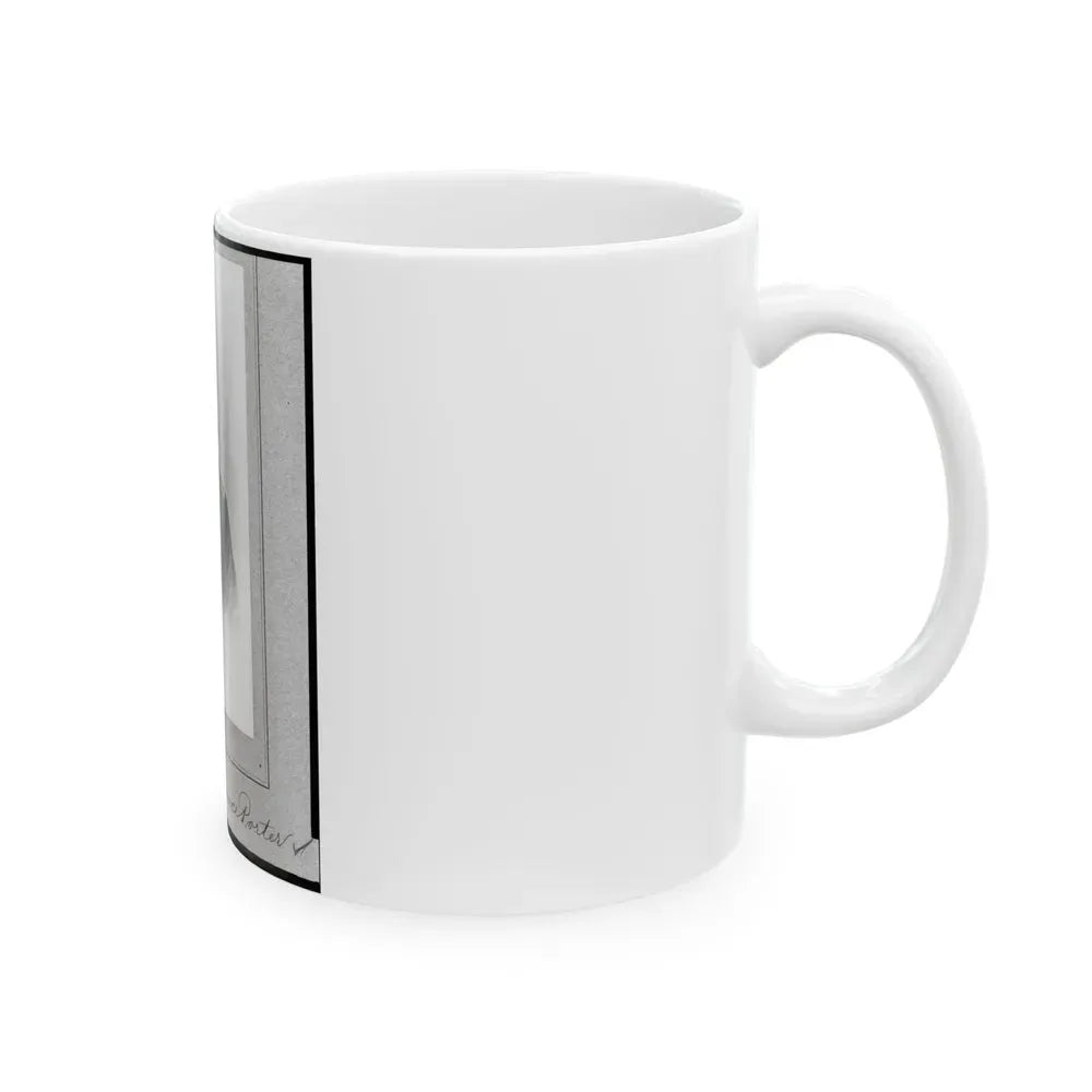 Bv't. Brig. Gen. Horace Porter, Half-Length Portrait, Facing Right (U.S. Civil War) White Coffee Mug - Go Mug Yourself