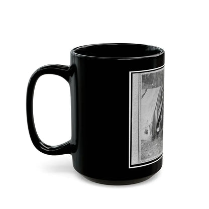 Bv't. Maj. Gen. John C. Caldwell And Staff Posed In Front Of Tent (U.S. Civil War) Black Coffee Mug - Go Mug Yourself