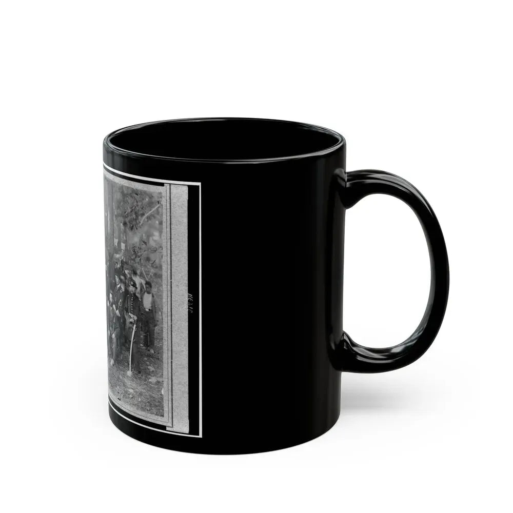 Bv't. Maj. Gen. John C. Caldwell And Staff Posed In Front Of Tent (U.S. Civil War) Black Coffee Mug - Go Mug Yourself