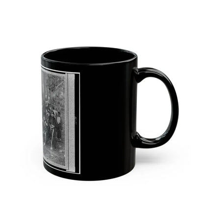 Bv't. Maj. Gen. John C. Caldwell And Staff Posed In Front Of Tent (U.S. Civil War) Black Coffee Mug - Go Mug Yourself