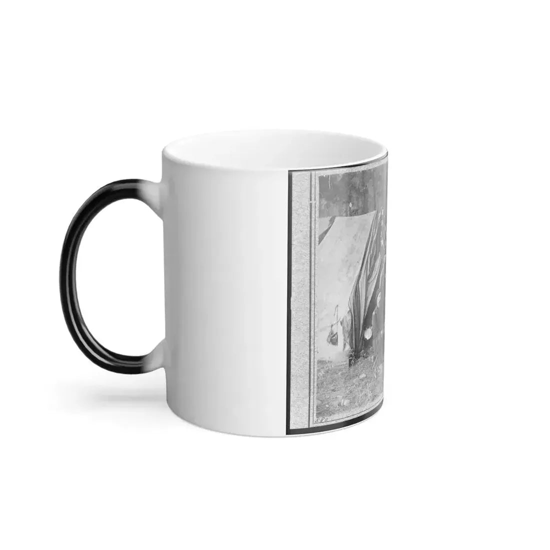 Bv't. Maj. Gen. John C. Caldwell and Staff Posed in Front of Tent (U.S. Civil War) Color Changing Coffee Mug 11oz - Go Mug Yourself