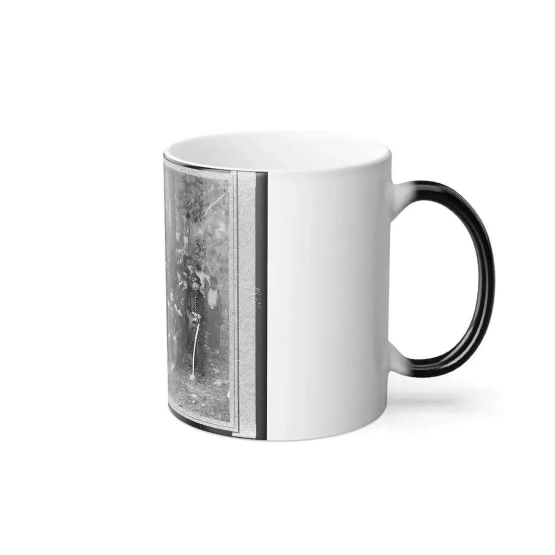 Bv't. Maj. Gen. John C. Caldwell and Staff Posed in Front of Tent (U.S. Civil War) Color Changing Coffee Mug 11oz - Go Mug Yourself