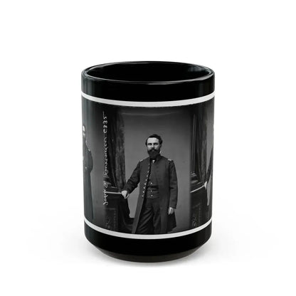 Bvt. Brig. Gen. John S. Cavender (1st Mo. Light Artillery) (U.S. Civil War) Black Coffee Mug 15oz - Go Mug Yourself