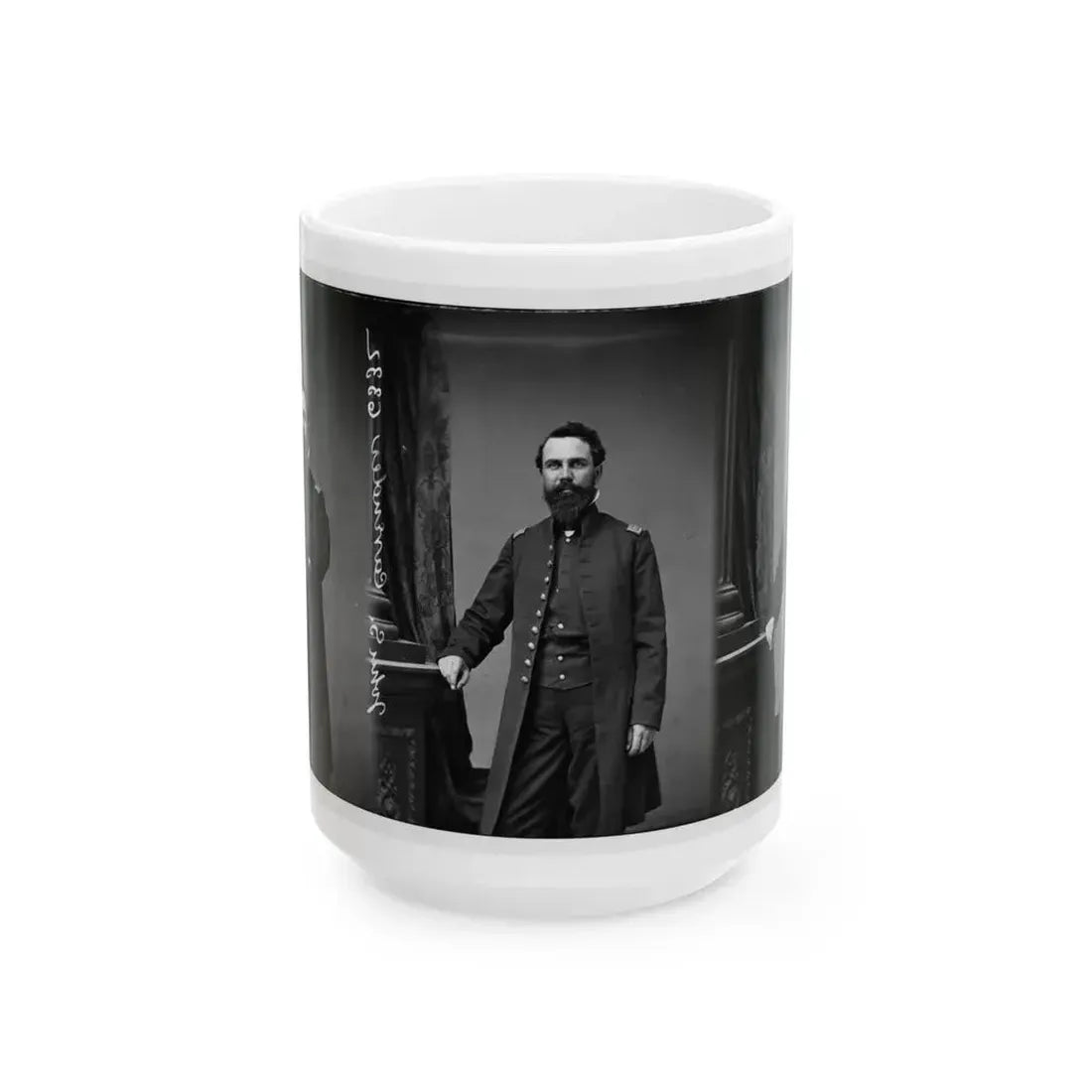 Bvt. Brig. Gen. John S. Cavender (1st Mo. Light Artillery) (U.S. Civil War) White Coffee Mug 15oz - Go Mug Yourself