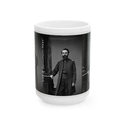 Bvt. Brig. Gen. John S. Cavender (1st Mo. Light Artillery) (U.S. Civil War) White Coffee Mug 15oz - Go Mug Yourself