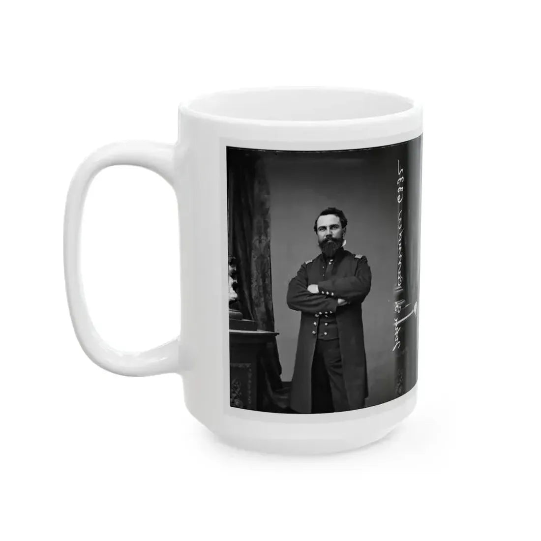 Bvt. Brig. Gen. John S. Cavender (1st Mo. Light Artillery) (U.S. Civil War) White Coffee Mug - Go Mug Yourself