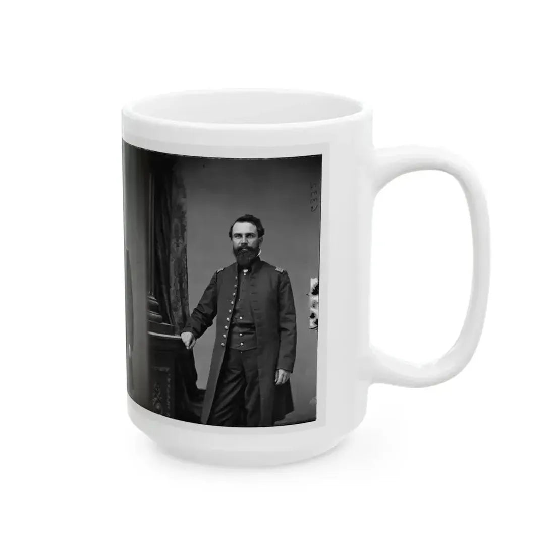 Bvt. Brig. Gen. John S. Cavender (1st Mo. Light Artillery) (U.S. Civil War) White Coffee Mug - Go Mug Yourself
