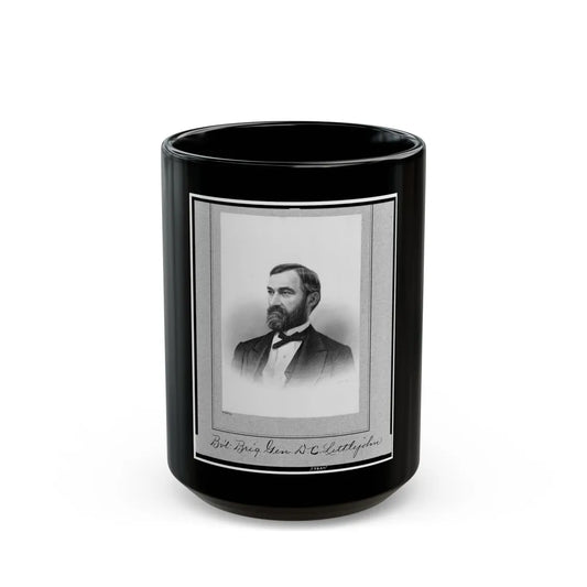 Bv't. Brig. Gen. D.C. Littlejohn, Head-And-Shoulders Portrait, Facing Left (U.S. Civil War) Black Coffee Mug-15oz-Go Mug Yourself