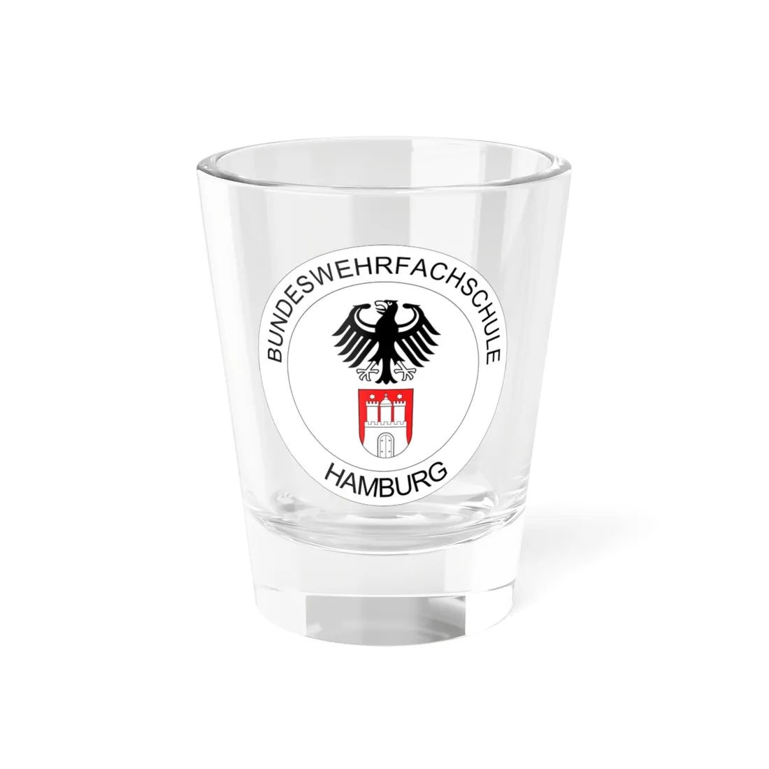 BwFachS Hamburg (Germany) (Coat of Arms) Shot Glass 1.5oz 1.5oz - Go Mug Yourself