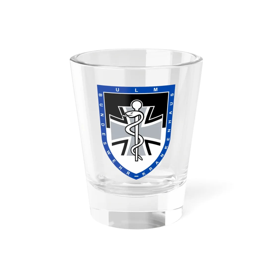 BwKrhs Ulm 2015 (Germany) (Coat of Arms) Shot Glass 1.5oz 1.5oz - Go Mug Yourself