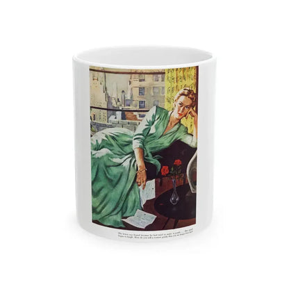 By Mutual Consent, Redbook, November 1952 - White Coffee Mug 11oz - Go Mug Yourself