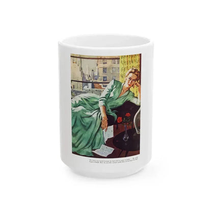 By Mutual Consent, Redbook, November 1952 - White Coffee Mug 15oz - Go Mug Yourself