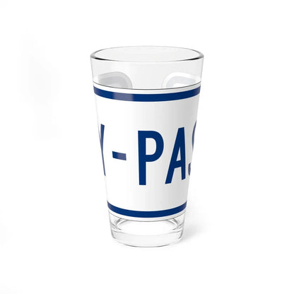 By-pass plate South Carolina (South Carolina) (Road Sign) Pint Glass 16oz 16oz - Go Mug Yourself