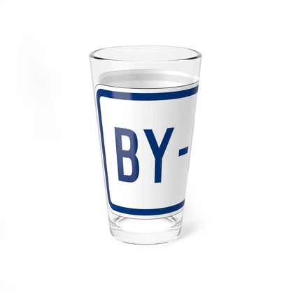 By-pass plate South Carolina (South Carolina) (Road Sign) Pint Glass 16oz - Go Mug Yourself