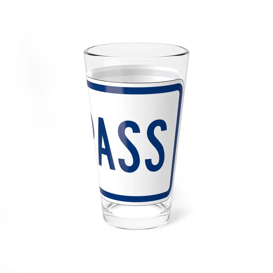 By-pass plate South Carolina (South Carolina) (Road Sign) Pint Glass 16oz - Go Mug Yourself